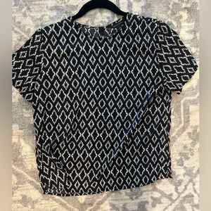 Short Sleeve Work Blouse
